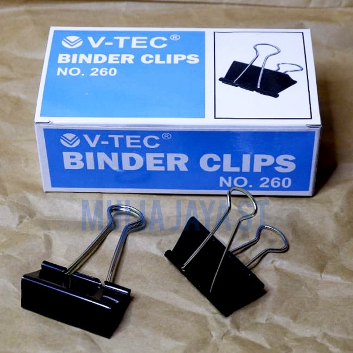 BINDER CLIPS V-TECH NO 260